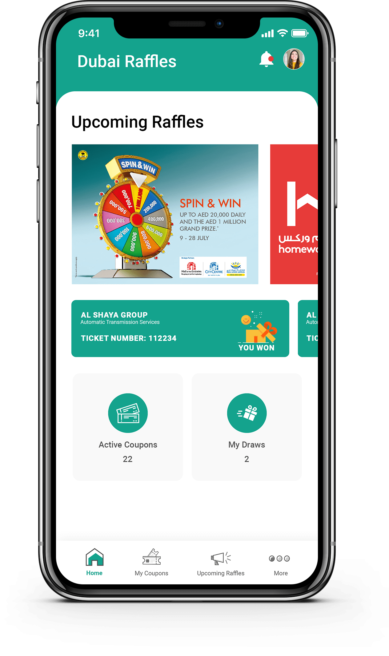 What are the benefits of Dubai Raffle app?